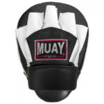 Muay Curved Coaching Mitt per paar- Zwart/Wit 2 -.jokasport.nl