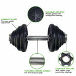 Tunturi halterset 15 kg - www.jokasport.nl