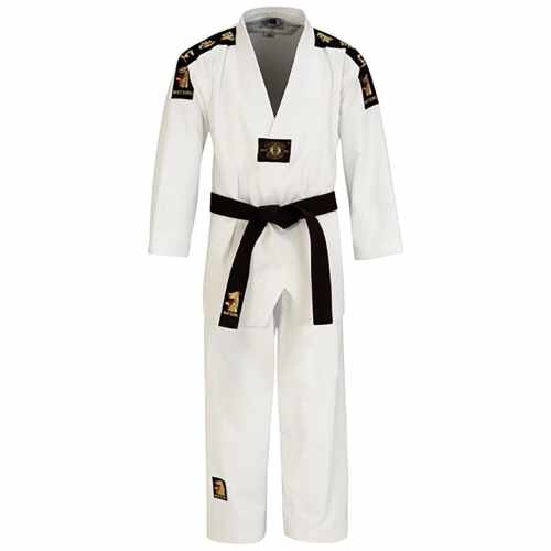 Tae Kwon-do pak V-hals wit - www.jokasport.nl