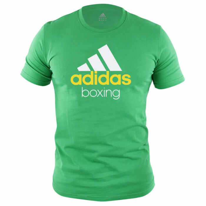 Adidas Community T-Shirt Groen/Wit Boxing - www.jokasport.nl
