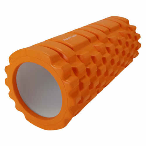 Tunturi Yoga Grid Foam Roller 33cm Oranje - jokasport.nl