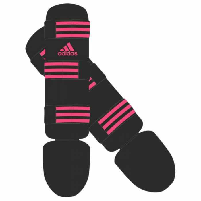 Adidas Scheenbeschermer Zwart/Roze (adiGSS013)