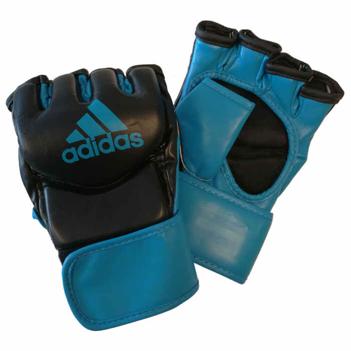 Adidas Grappling Training Handschoenen Zwart/Blauw