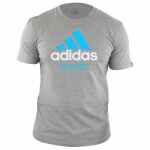 Adidas Community T-Shirt Grijs / Blauw Karate