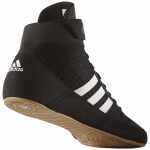 Adidas Havoc (HVC) II worstelschoen AQ3325 – close-up van de hiel met Adidas-logo en stevige constructie – beschikbaar op jokasport.nl