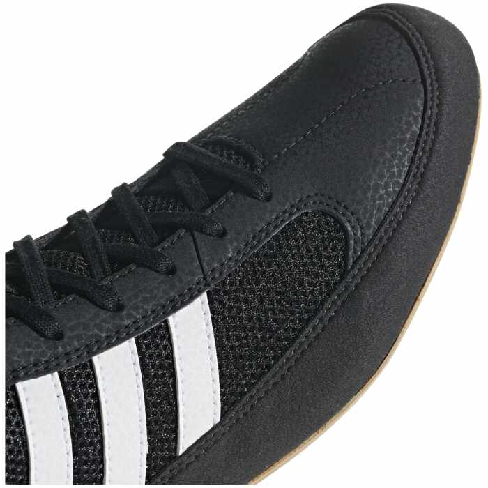 Adidas Havoc (HVC) II worstelschoen AQ3325 – close-up van de voorvoet en vetersluiting – exclusief bij jokasport.nl