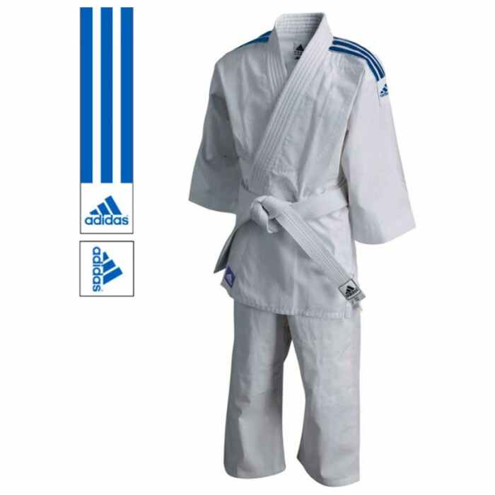 Amfibisch Prominent oosters Adidas Judopak J200 Evolution Wit/Blauw