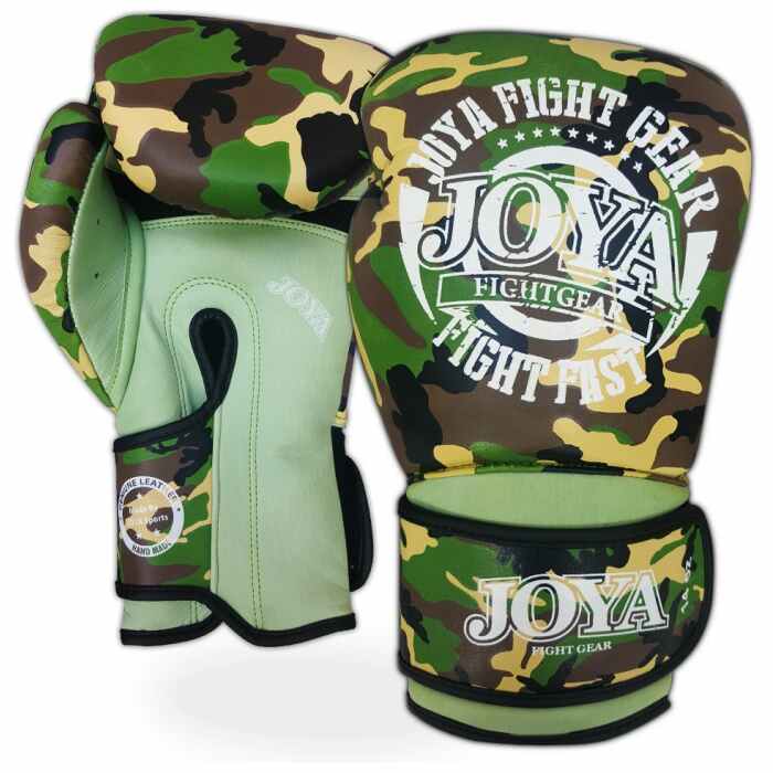 Joya Kickboxing Glove (Leather) Camo Green - www.jokasport.nl