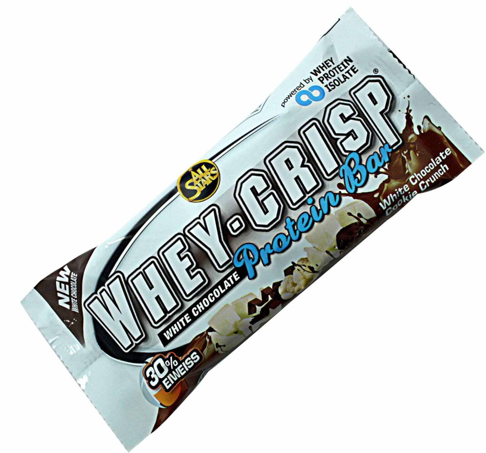 All Stars Whey-Crisp Protein Bar White Chocolate Cookie Crunch - www.jokasport.nl