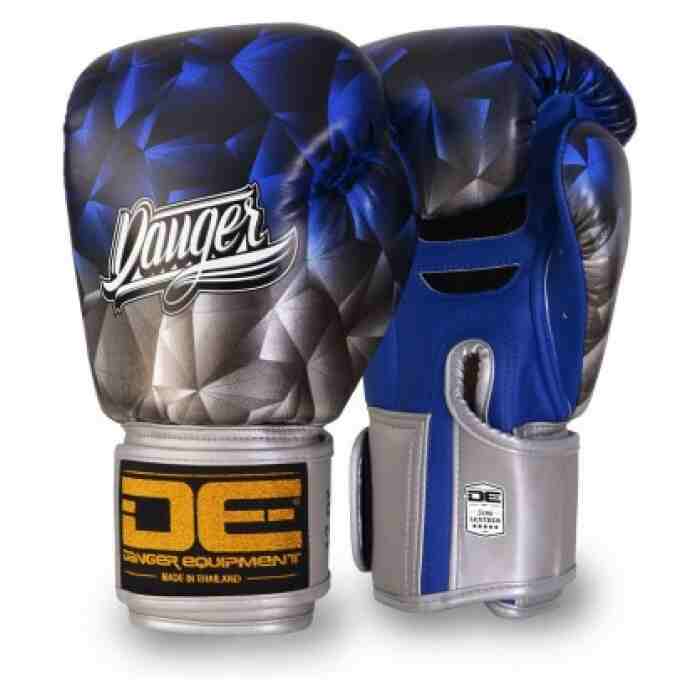 Danger Boxing Glove "Fantasy" Leather Blue - www.jokasport.nl