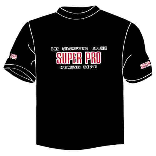 Super Pro Casual T-Shirt - Black - jokasport.nl