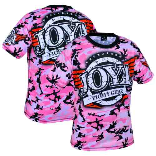 Joya T-Shirt Camo Pink (3005-Pink-camo) - www.jokasport.nl
