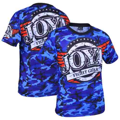 Joya T-Shirt Camo Blue (3005-Blue-camo) - jokasport.nl