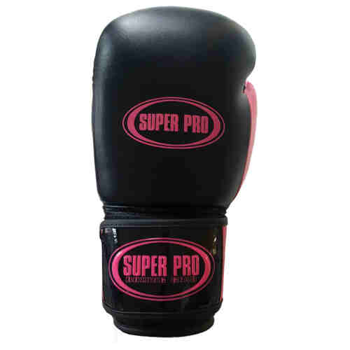 Super Pro "Basic" Gloves - Black / Pink - jokasport.nl