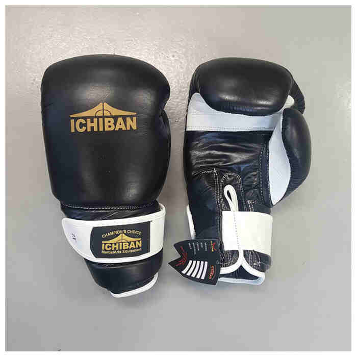 SALE - Ichiban Leather Wrist Enforcement Gloves Black