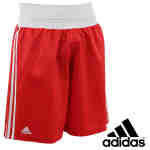 Adidas Slim Fit Lightweight Boxing Short rood