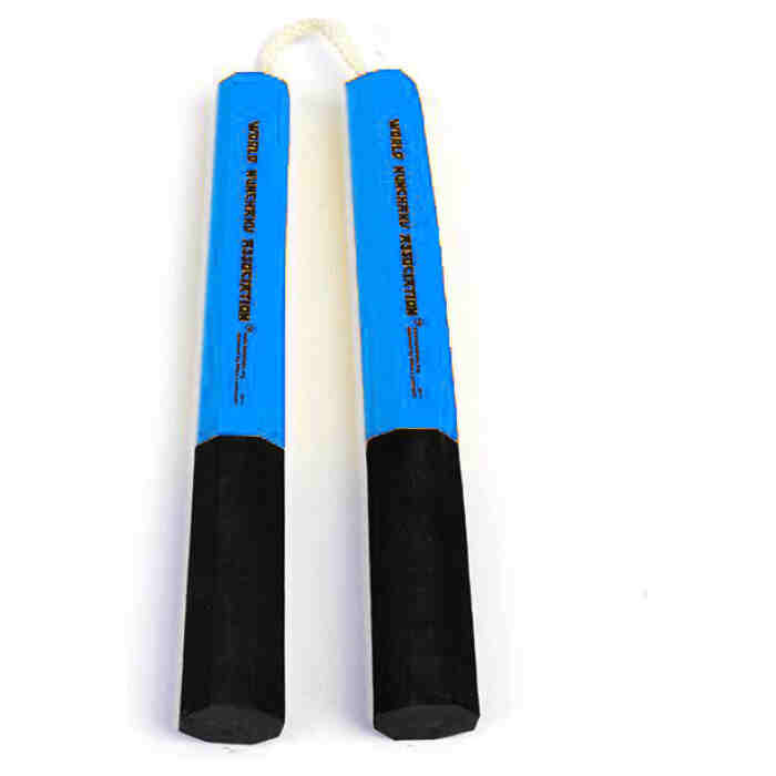 Official WNA Nunchaku - Junior 6-Hoek-Blauw - Jokapsort.nl
