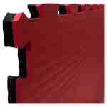 Puzzelmatten 100x100x2cm - Zwart Rood