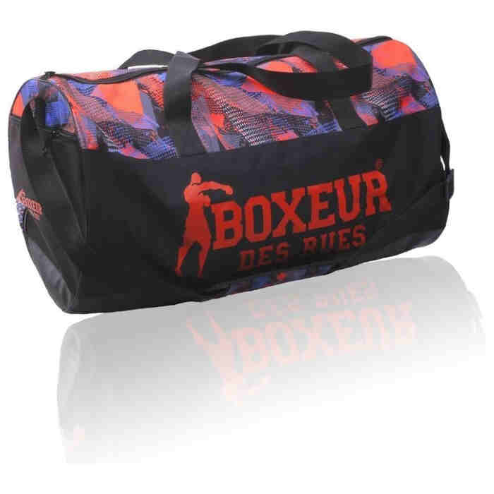 Boxeur des Rues Cylinder Geometric Gym Bag - Red