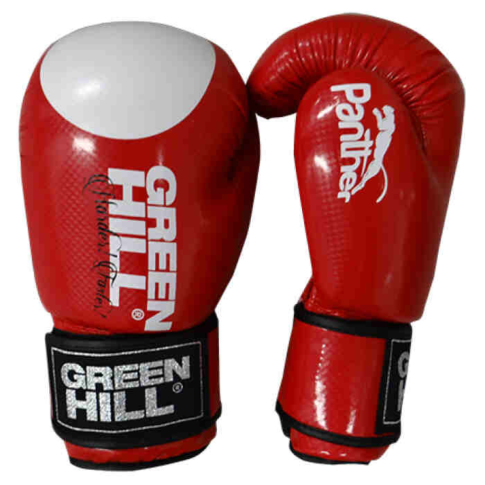 Green Hill Panther Bokshandschoenen PU Rood - www.jokasport.nl
