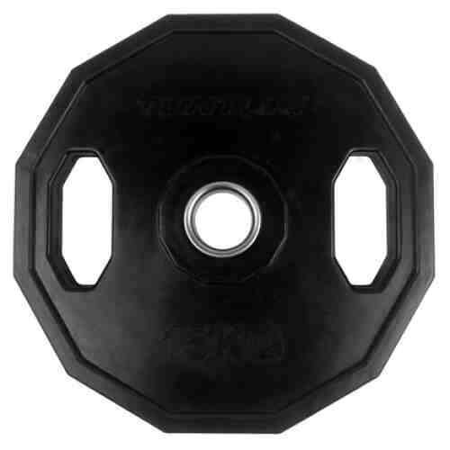 Tunturi Olympische Halterschijf Rubber 15KG met handgrepen-15434