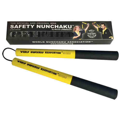 WNA Nunchaku Rond Senior Geel-www.jokasport.nl