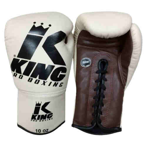 King KPB BG 4 Bokshandschoenen Veter - Beige - www.jokasport.nl