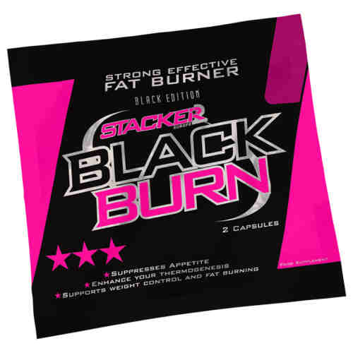 Stacker 2 Black Burn Capsules Testzakje - www.jokasport.nl