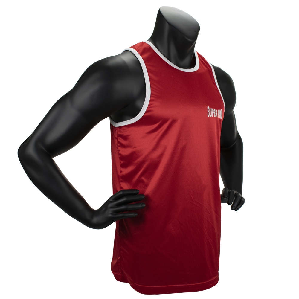 Super Pro Club Bokssinglet Rood/Wit