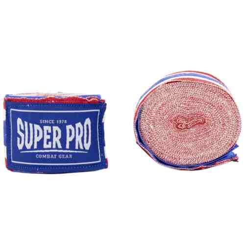 SUPER PRO BANDAGES ROOD/WIT/BLAUW - www.jokasport.nl