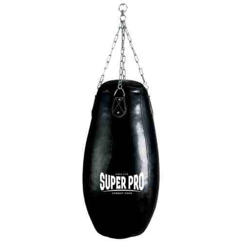 Super Pro Teardrop Bokszak Zwart 90x30 cm-0