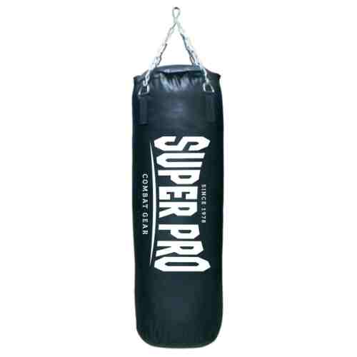 Super Pro Bokszak Classic Vertical Logo Zwart 100cm-0