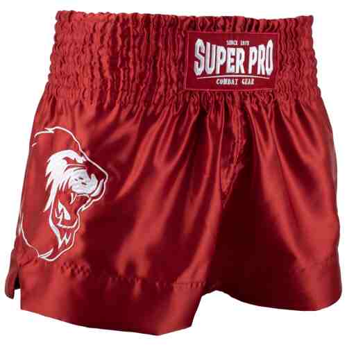 Super Pro Kickboksshort Hero Rood/Wit - Jokasport.nl