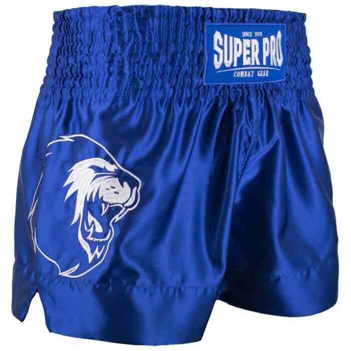 SUPER PRO KICKBOKSSHORT HERO BLAUW/WIT - www.jokasport.nl