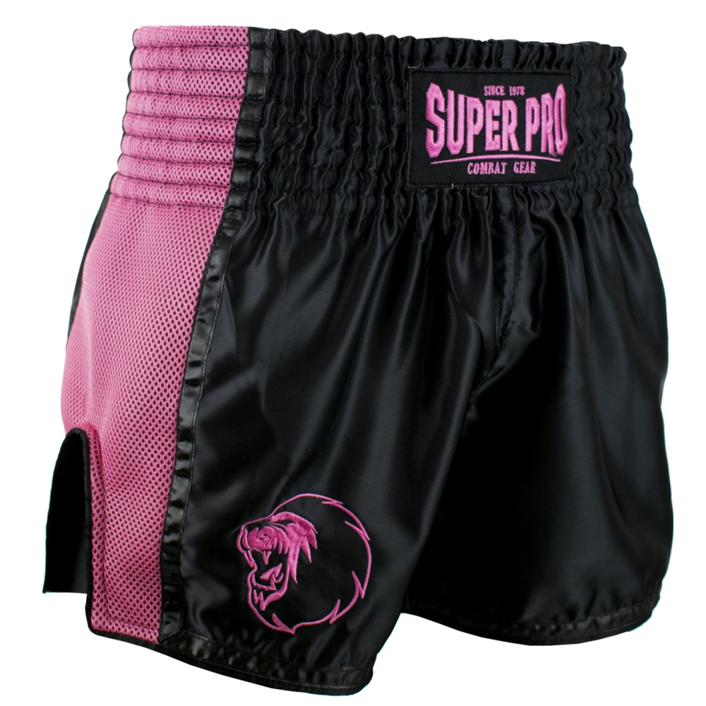 Super Pro Kickboksshort Brave Zwart/Roze
