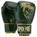 Super Pro Warrior SE Bokshandschoenen Leer Groen/Goud-0