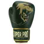 Super Pro Warrior SE Bokshandschoenen Leer Groen/Goud-311390