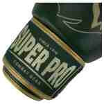 Super Pro Warrior SE Bokshandschoenen Leer Groen/Goud-311392
