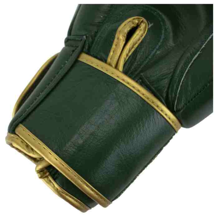 Super Pro Warrior SE Bokshandschoenen Leer Groen/Goud-311393