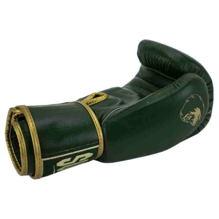 Super Pro Warrior SE Bokshandschoenen Leer Groen/Goud-311394