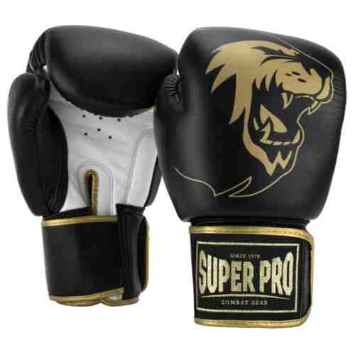 Super Pro Warrior SE Bokshandschoenen Leer Zwart/Goud/Wit - www.jokasport.nl