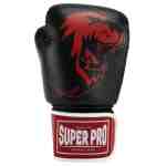 Super Pro Warrior SE Bokshandschoenen Leer Zwart/Rood/Wit - www.jokasport.nl