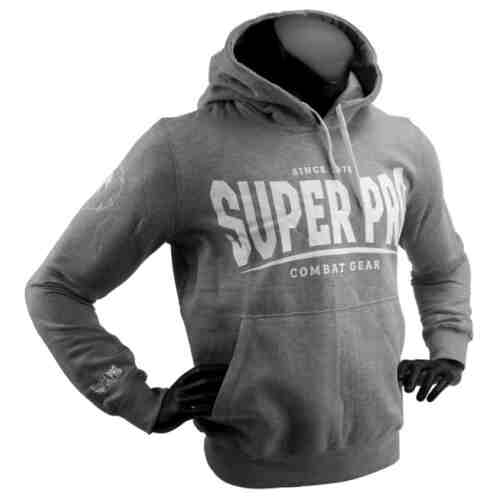 Super Pro Hoody S.P. Logo Grijs/Wit-0
