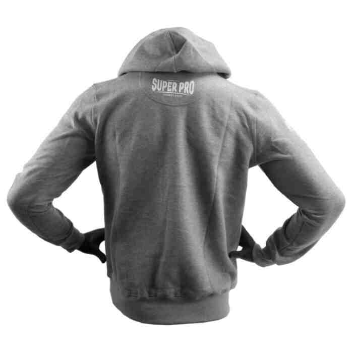 Super Pro Hoody S.P. Logo Grijs/Wit - www.jokasport.nl