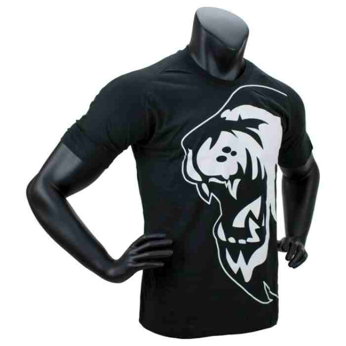 Super Pro T-Shirt Lion Logo - Katoen - Zwart/Wit-530347