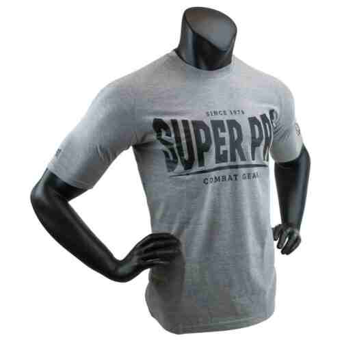 Super Pro T-Shirt S.P. Logo Grijs/Zwart - jokasport.nl