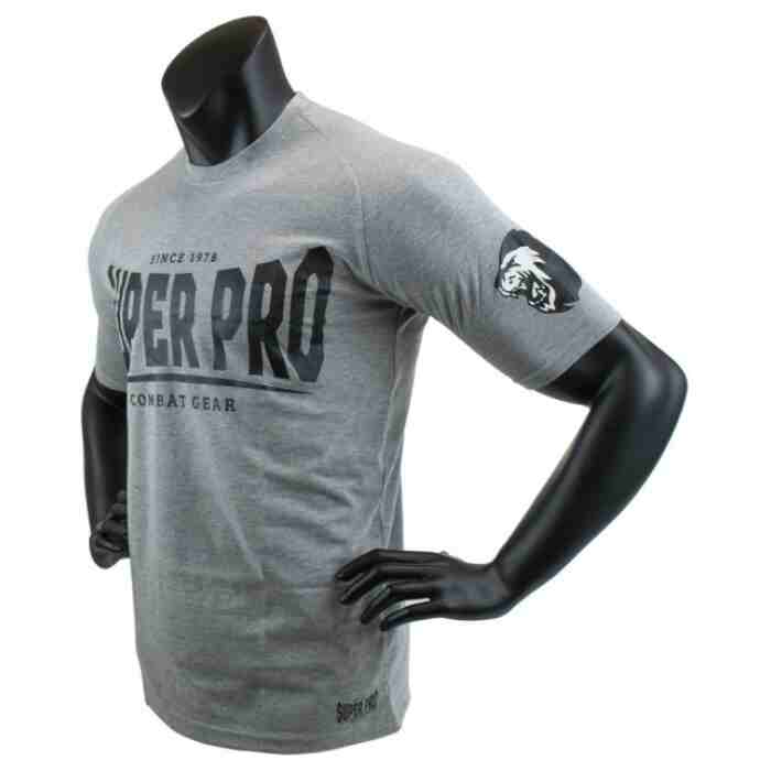 Super Pro T-Shirt S.P. Logo Grijs/Zwart - www.jokasport.nl