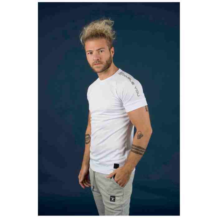 M Double You Big Reflect Logo T-Shirt Wit - www.jokasport.nl