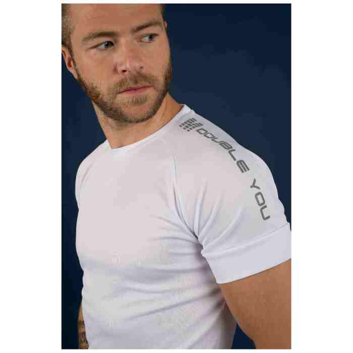 M Double You Big Reflect Logo T-Shirt Wit - www.jokasport.nl