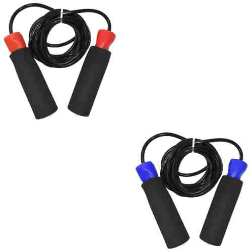 Stiel Springtouw PVC Foam handvat - 275cm-0